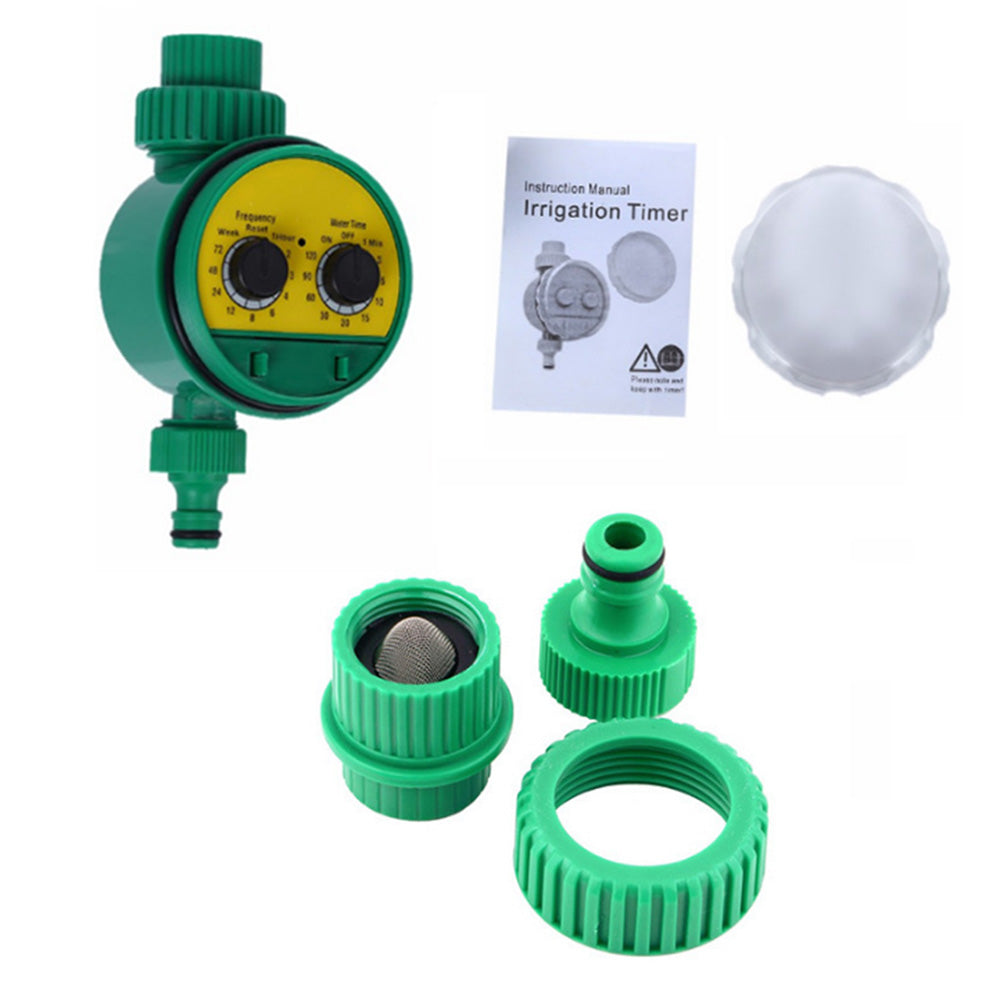 Analog Two Dial Water Timer Valve Automatic Electronic Garden Watering Tap Irrigation Controller