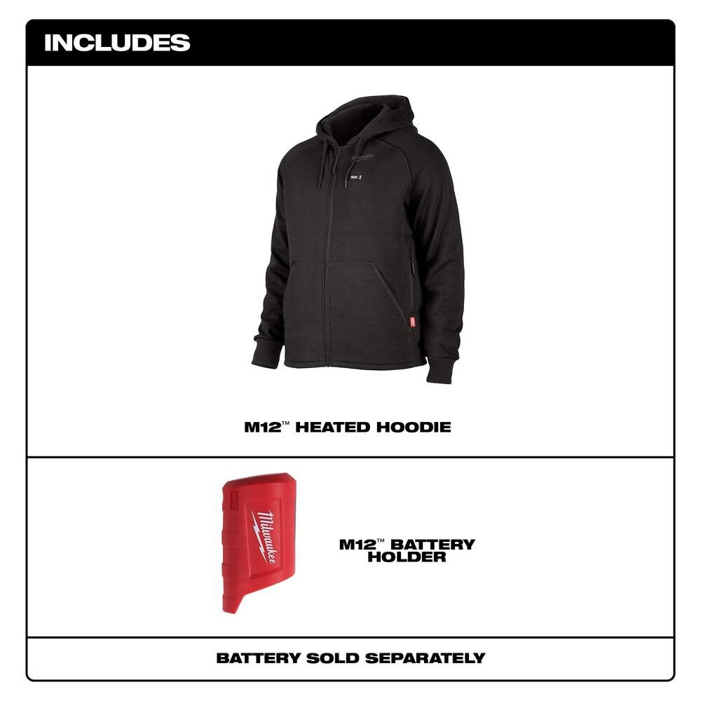 Milwaukee M12 Heated Hoodie Bare Tool 306B-20SM910 from Milwaukee