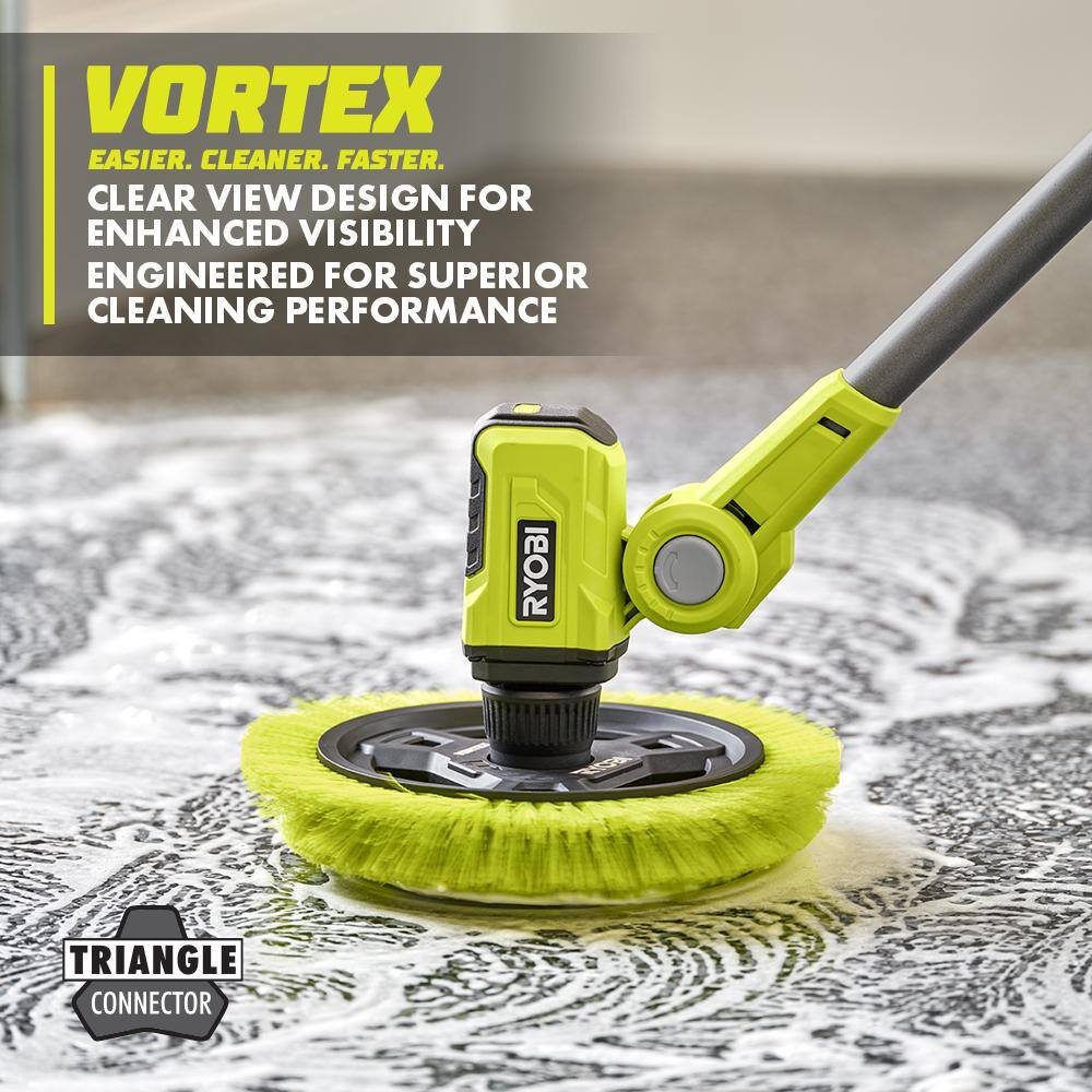 RYOBI 9 in. VORTEX Medium Bristle Brush A95MRB9