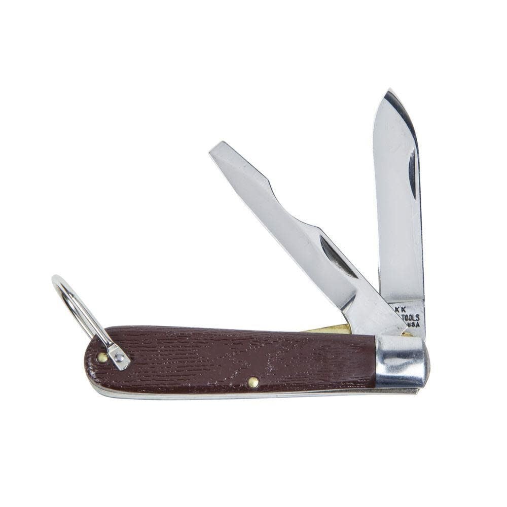 Klein Tools 2 Blade Pocket Knife Steel 2-1/2