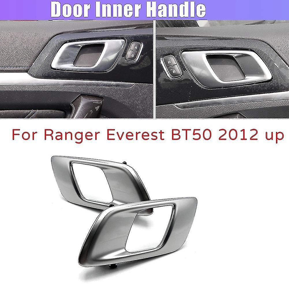 Left Car Interior Door Inner Handle For Ford Ranger Silver Grey