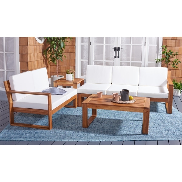 SAFAVIEH Outdoor Catryn 4Pc Outdoor Living Set