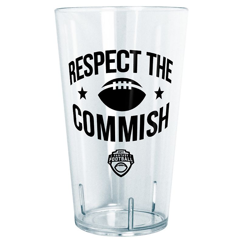 ESPN Fantasy Football Respect The Commish White Logo 24-oz. Tritan Tumbler