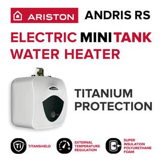 🎉Limited Time Offer🎉Ariston Andris 4 Gal. 6 Year 120-Volt Corded Point of Use Mini-Tank Electric Water Heater ANDRIS RS 4U 1.4KW