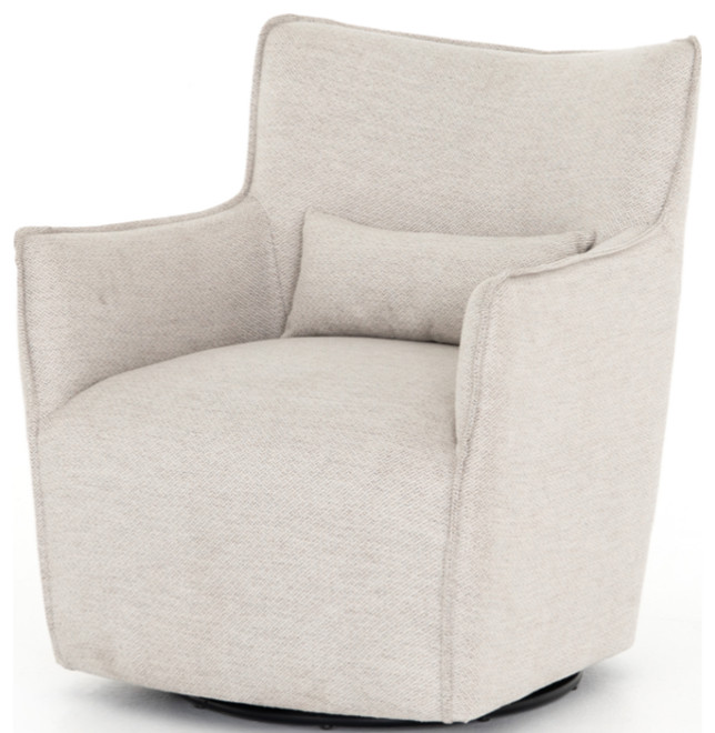 Kersey Swivel Chair   Transitional   Armchairs And Accent Chairs   by Marco Polo Imports  Houzz