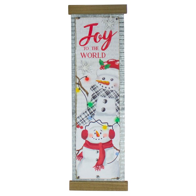 Northlight 26 inch Joy To The World Galvanized Christmas Wall Decor