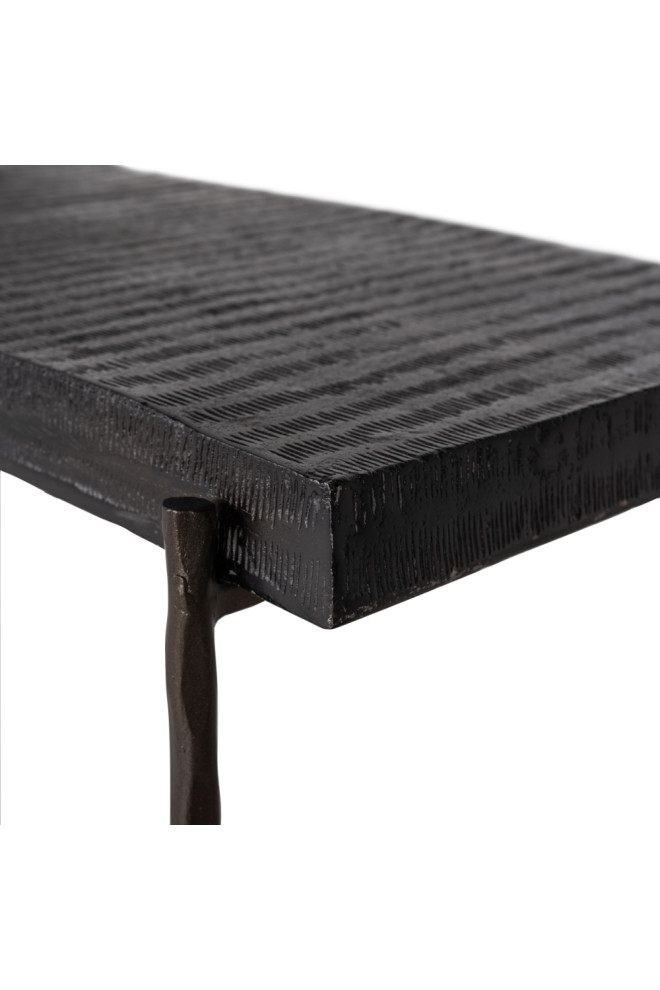 Black Aluminum Console Table  OROA Ventana   Industrial   Console Tables   by Oroa   Distinctive Furniture  Houzz