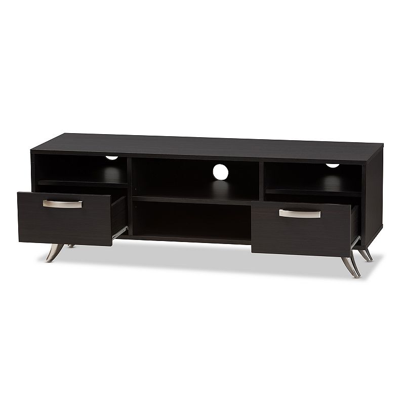 Baxton Studio Modern Espresso TV Stand