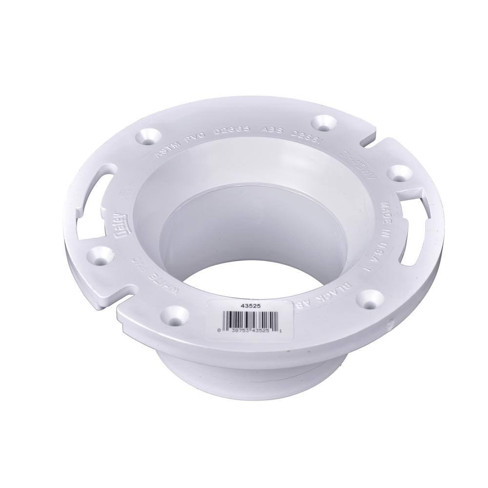 Oatey 4 in. PVC Open Toilet Flange 435252