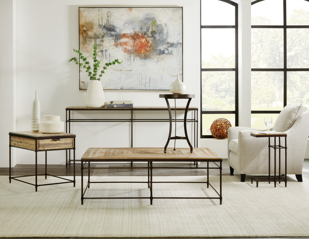 St. Armand Rectangular End Table  Light Natural   Industrial   Side Tables And End Tables   by Buildcom  Houzz