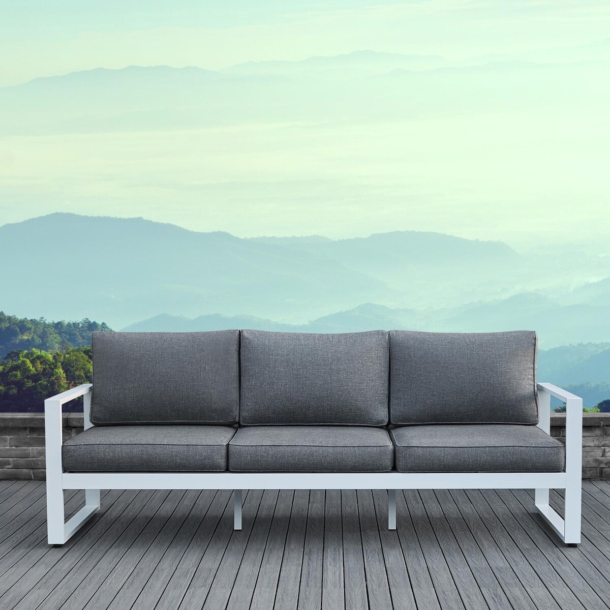 Lakeview Villa Flora Aluminum Sofa