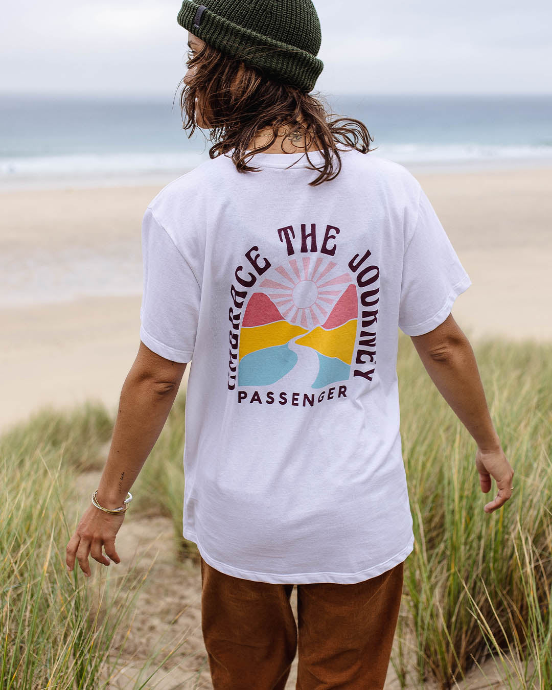 Embrace The Journey Recycled Cotton T-Shirt - White