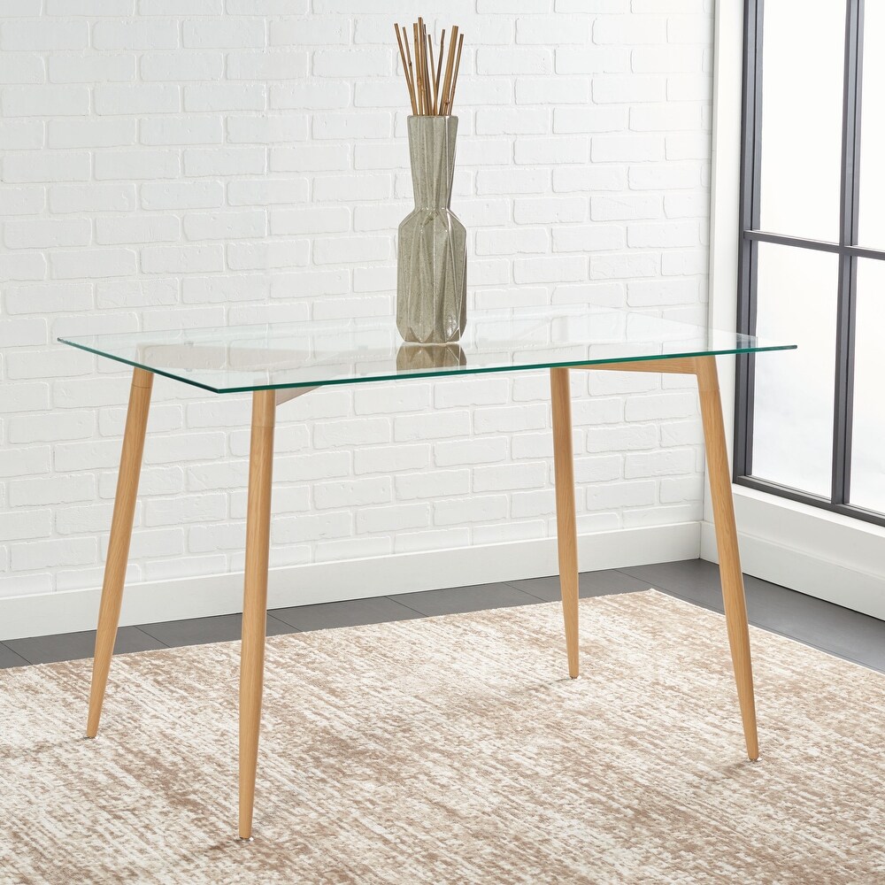 SAFAVIEH Averill Glass Dining Table   43\