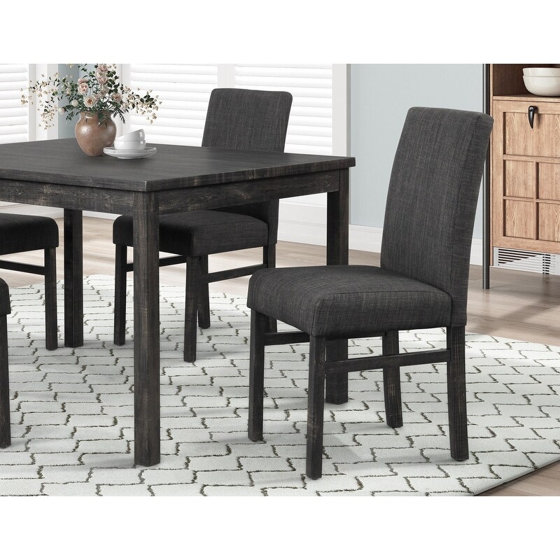 Best Master Furniture 5 Pieces Rustic Farmhouse Dining Set