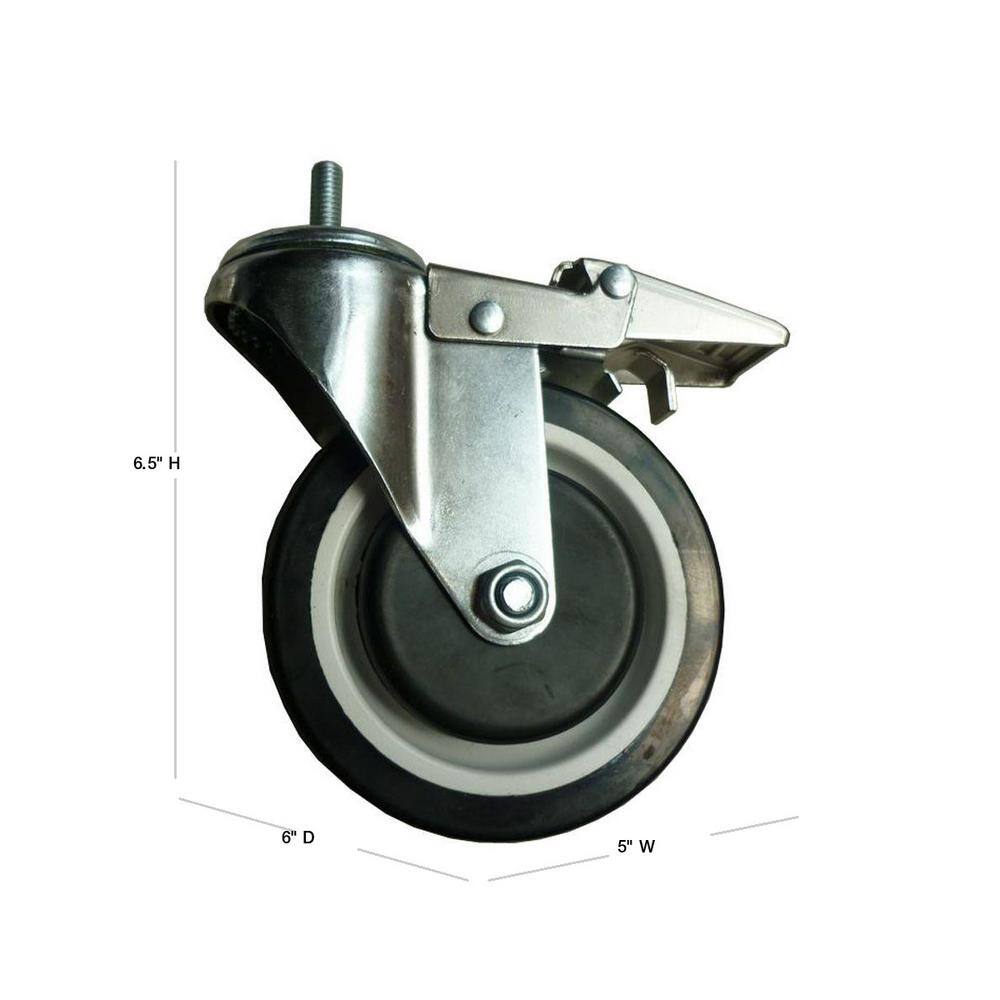 Sandusky 4-Pack Industrial Caster (5 in.) WCASTERSET5