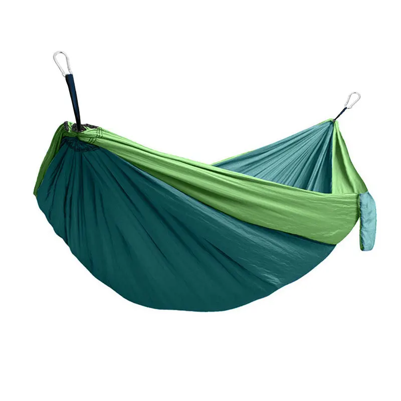 2023 custom cheap portable outdoor hammock lightweight nylon camping hammock double hammocks to sleep well