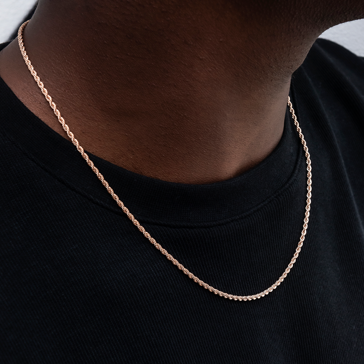 Rope Chain in Rose Gold- 2mm