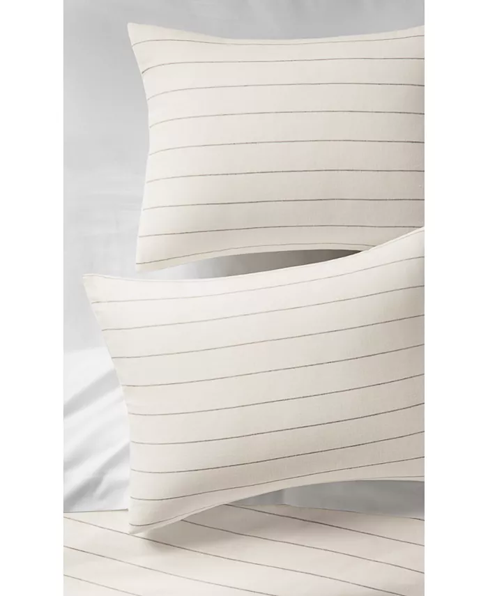 Oake Sedona Stripe Cotton Hemp 2-Pc. Duvet Cover Set， Twin，