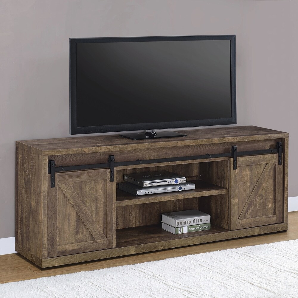 Coaster Furniture Brockton 71 inch 3 shelf Sliding Doors TV Console