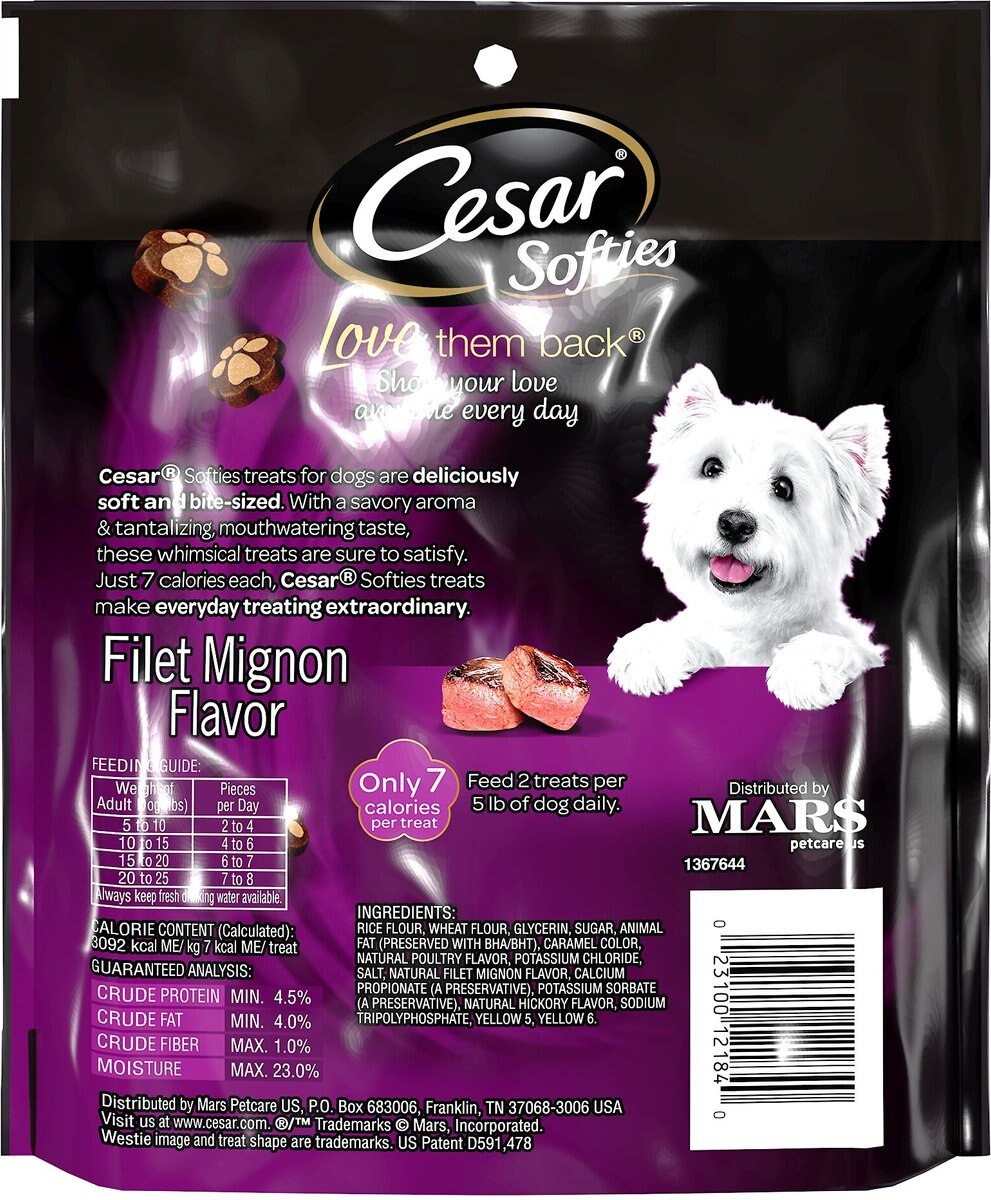 Cesar Softies Filet Mignon Dog Treats