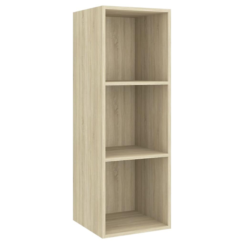 Wall-mounted Tv Cabinet Sonoma Oak 37x37x107 Cm Engineered Wood