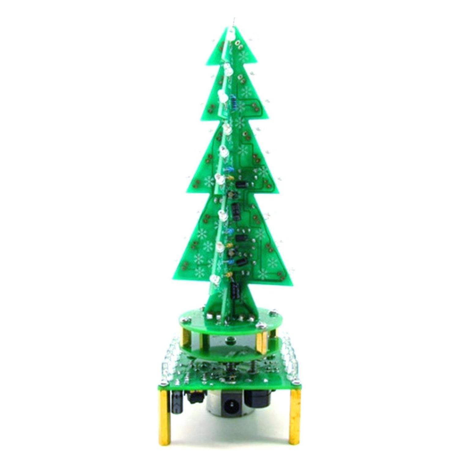 2023-rotating Colorful Music Electronic Kit Led Water Light Tree Electronic Diy Production Kit