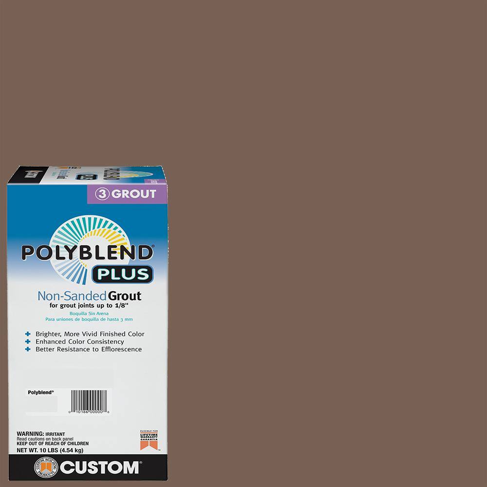 Custom Building Products Polyblend Plus #52 Tobacco 10 lb. Unsanded Grout PBPG5210