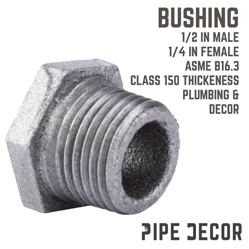 HEX BUSHING BLK 1/2X1/4