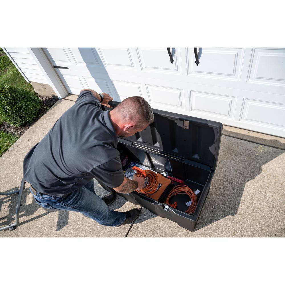 Buyers Products Company 23 in. x 25 in. x 77 in. Matte Black Plastic All-Purpose Truck Tool Box Chest 1712260