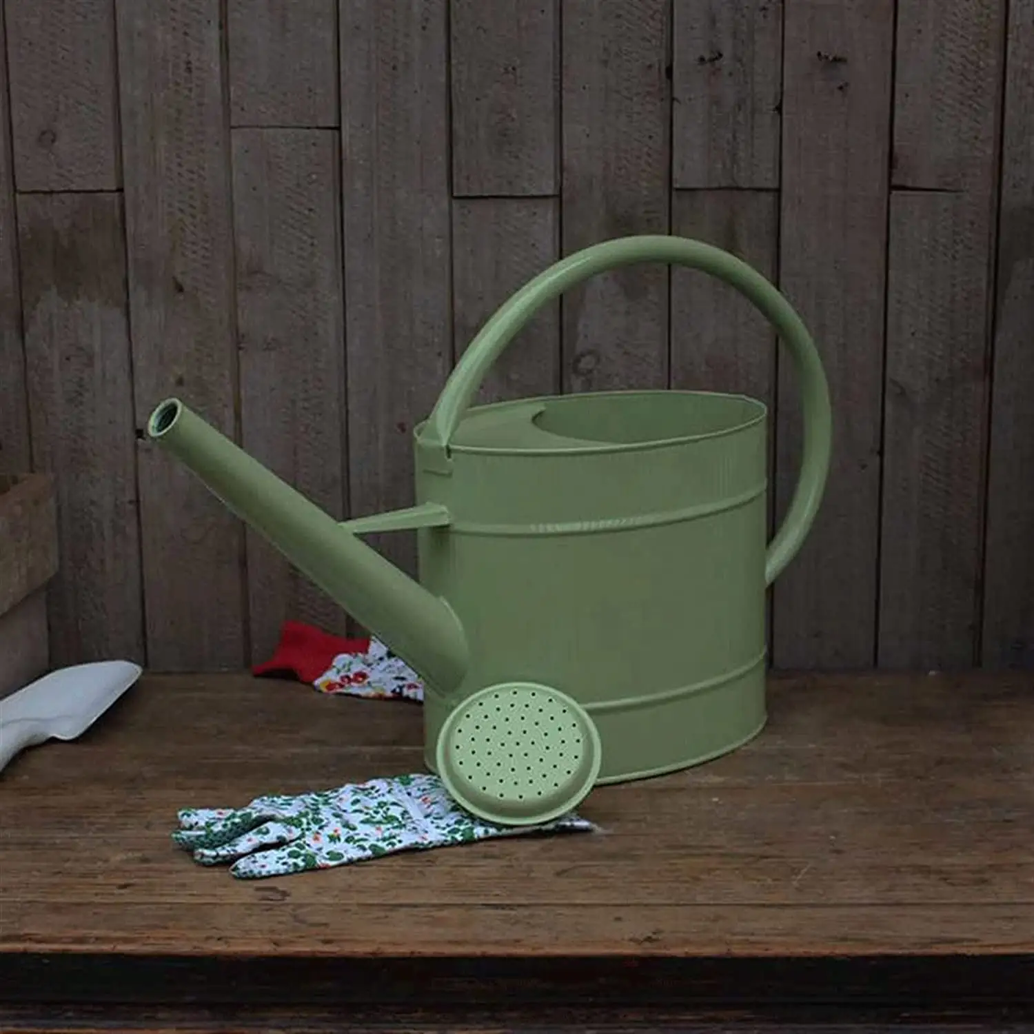 7 L Galvanized Iron Green Watering Can High Quality Handmade Customized watering cans for Garden Supplies Iron Watering Pot