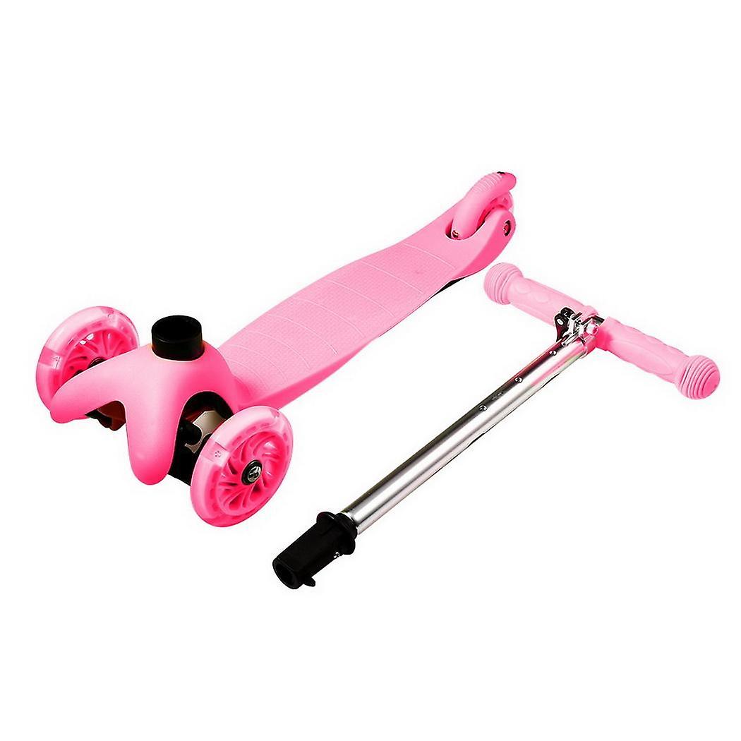 Kids Kick Scooter Stunt Scooters Kids 3-wheel 4 Levels Adjustable Height Scooter With Led Light Up Wheels