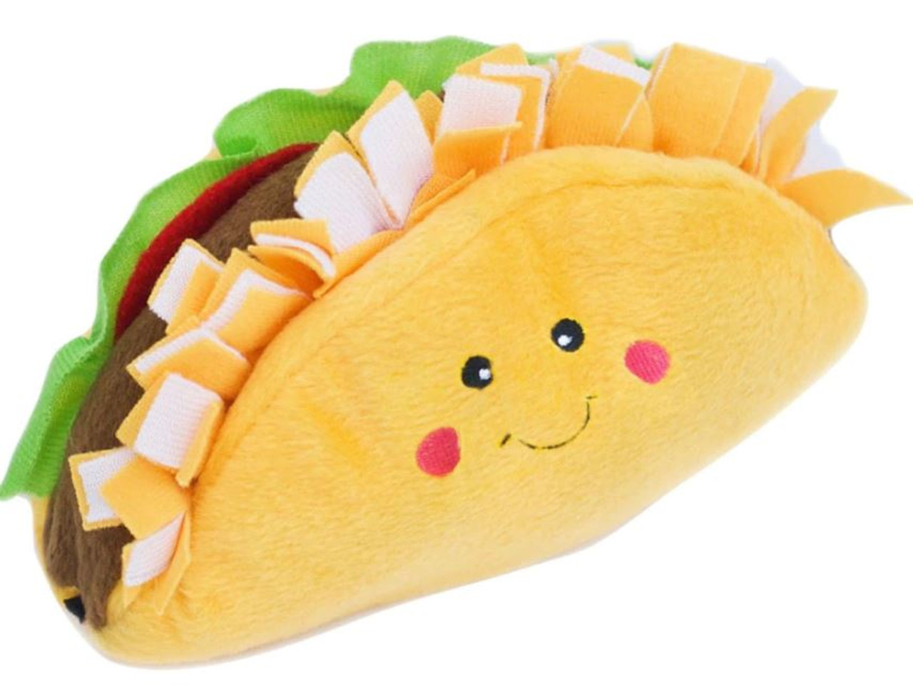 Zippy Paws NomNomz Taco Plush Dog Toy