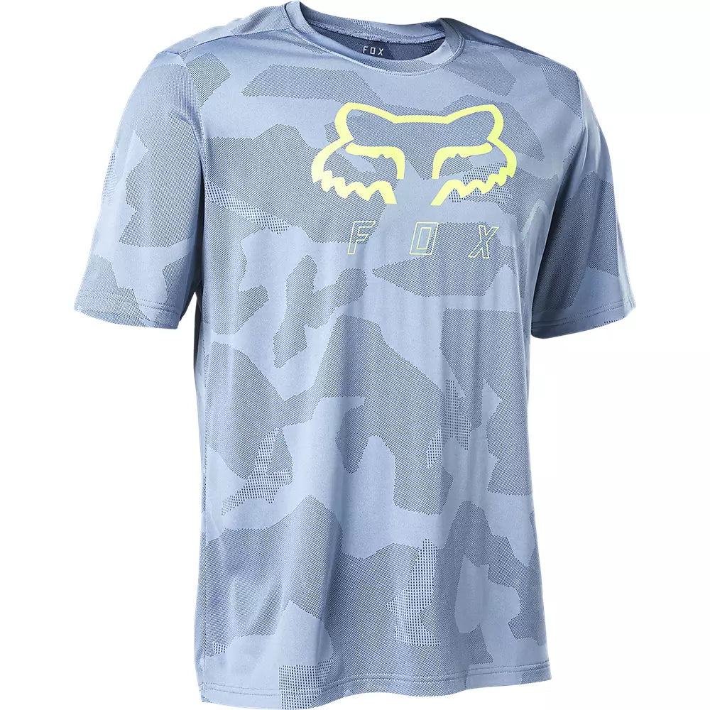 Fox Racing Ranger Tru Dri Short Sleeve MTB Jersey - Dusty Blue