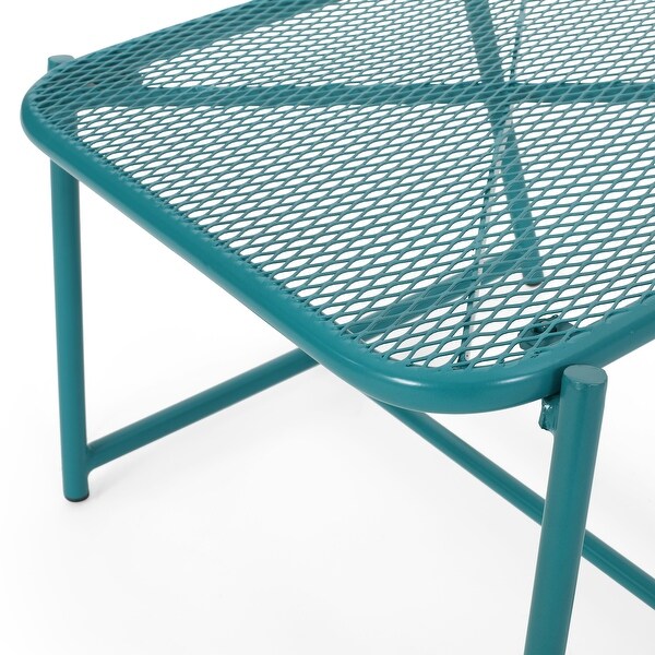 Bucknell Outdoor Iron Metal Mesh Side Table by Christopher Knight Home