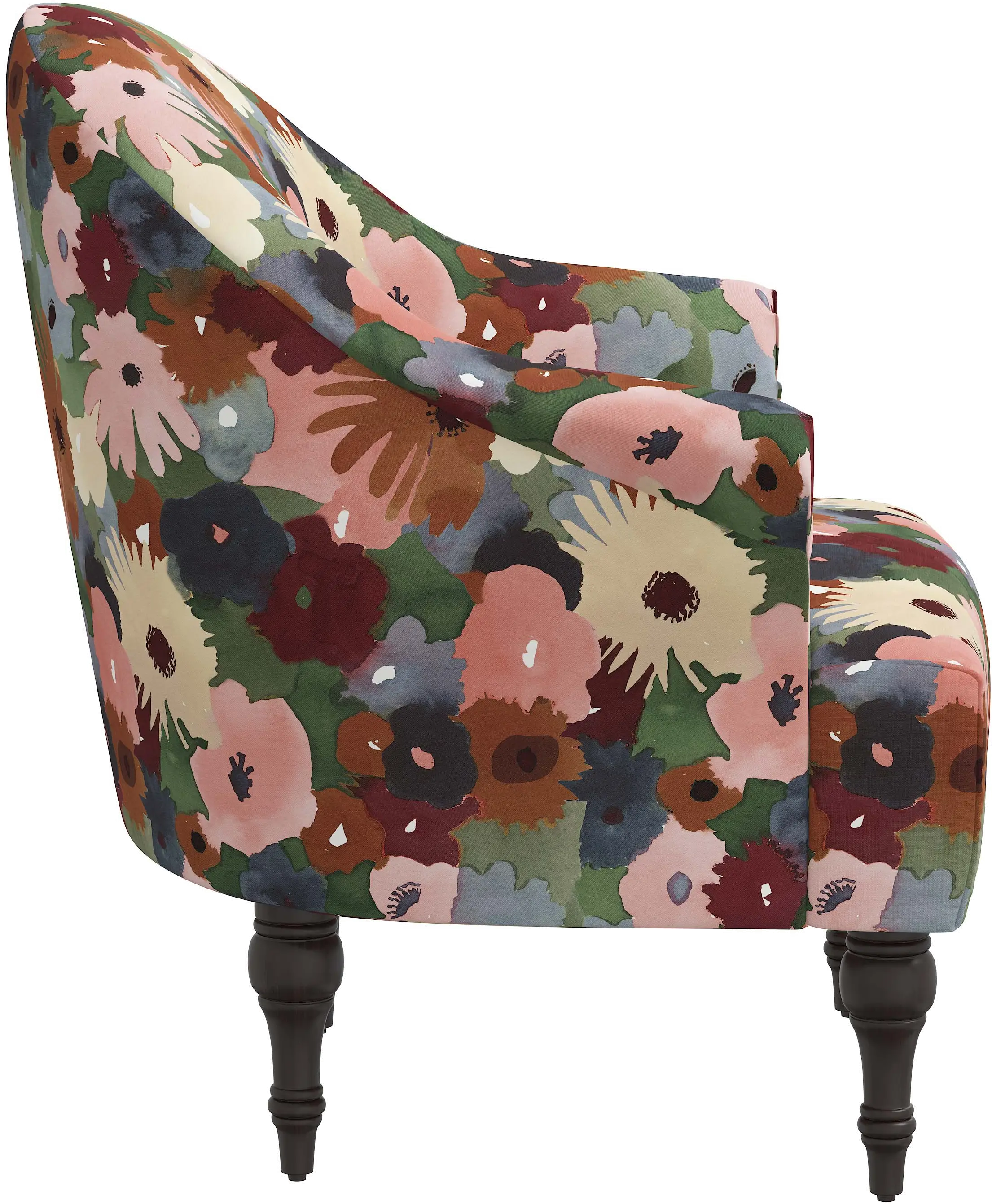 Lila Multicolor Floral Accent Chair - Skyline Furniture