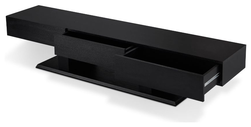 Acme Follian Tv Stand Black Finish   Transitional   Entertainment Centers And Tv Stands   by GwG Outlet  Houzz