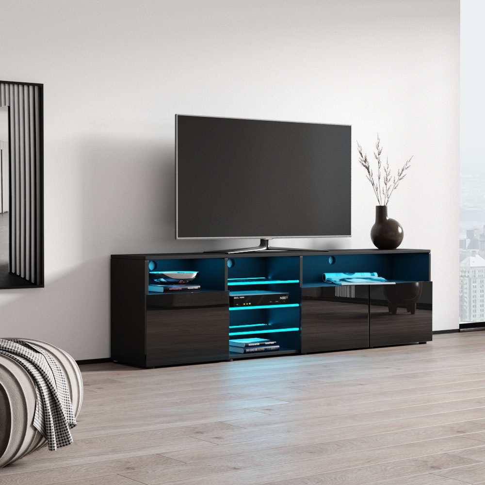 Roma 79 inch Wide Glossy TV Stand