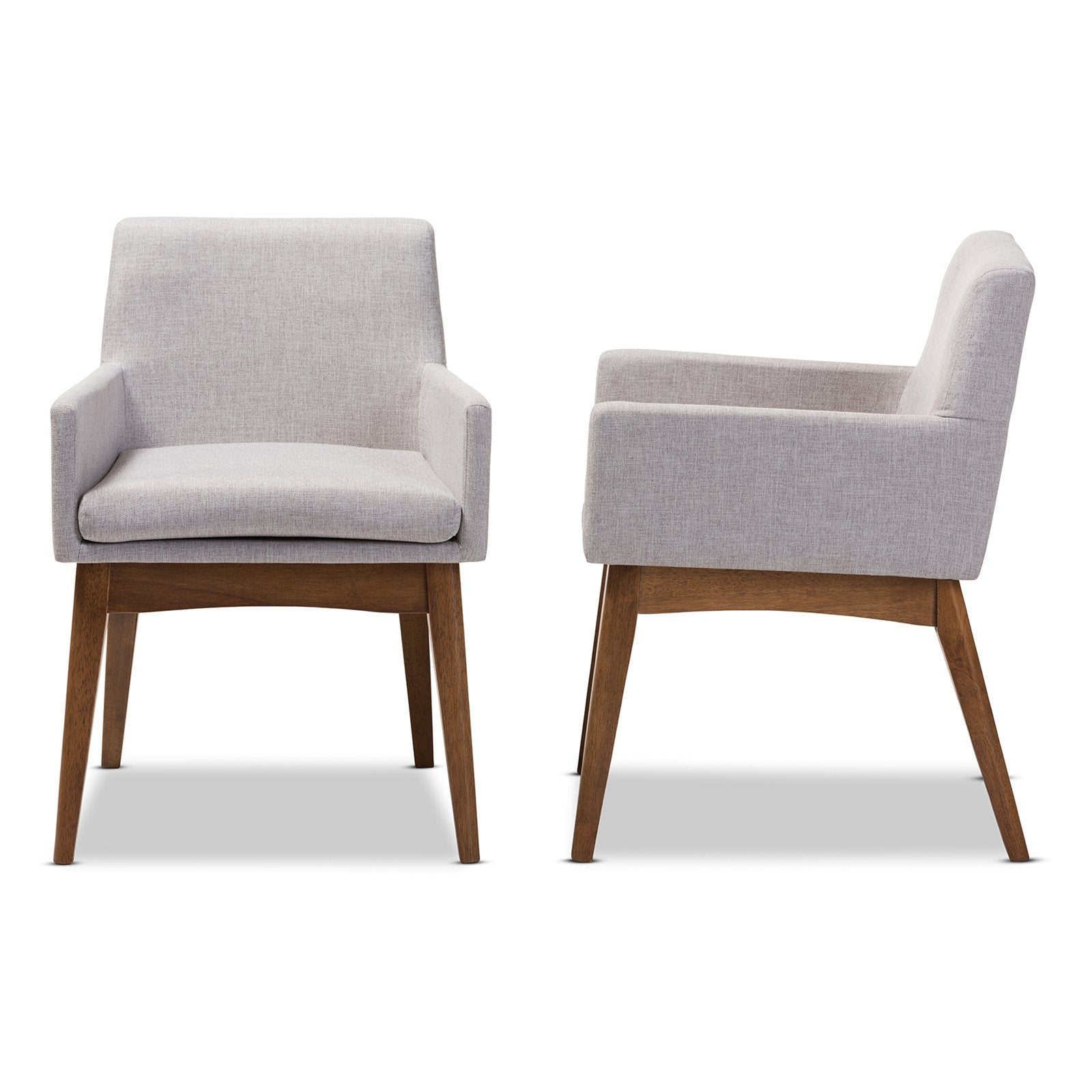 Baxton Studio Nexus Fabric Dining Armchair - Set of 2