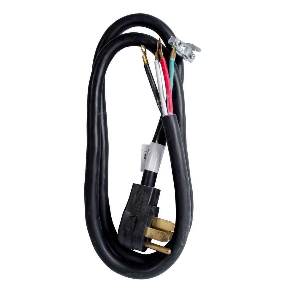 Bergen Industries 6 ft. 4-Wire Oven Range Replacement Power Cord Black R628206