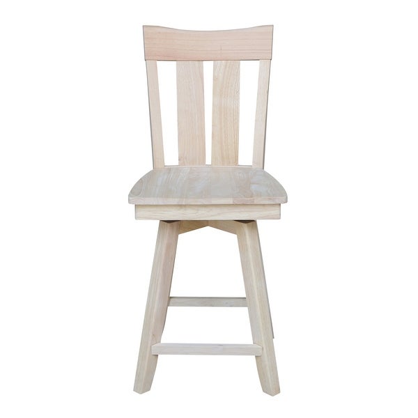 Ava Solid Wood Swivel Stool