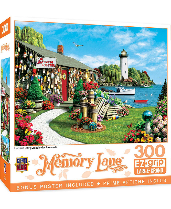 MasterPieces Puzzles Memory Lane - Lobster Bay 300 Piece Puzzle By Alan Giana