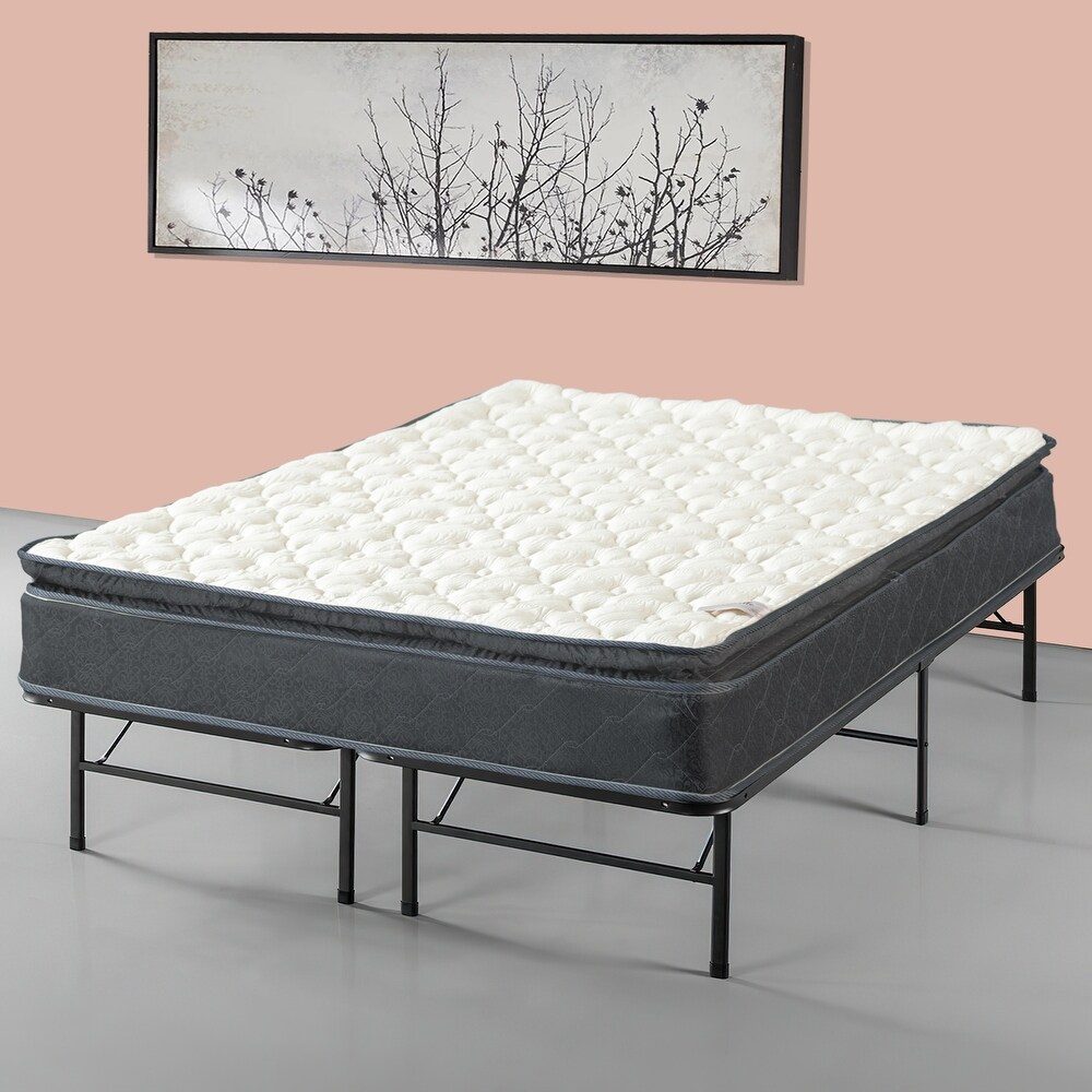 Onetan Mattress and Platform Bed Set  10 Inch Memory Foam Medium Pillow Top Hybrid Mattress and 14\