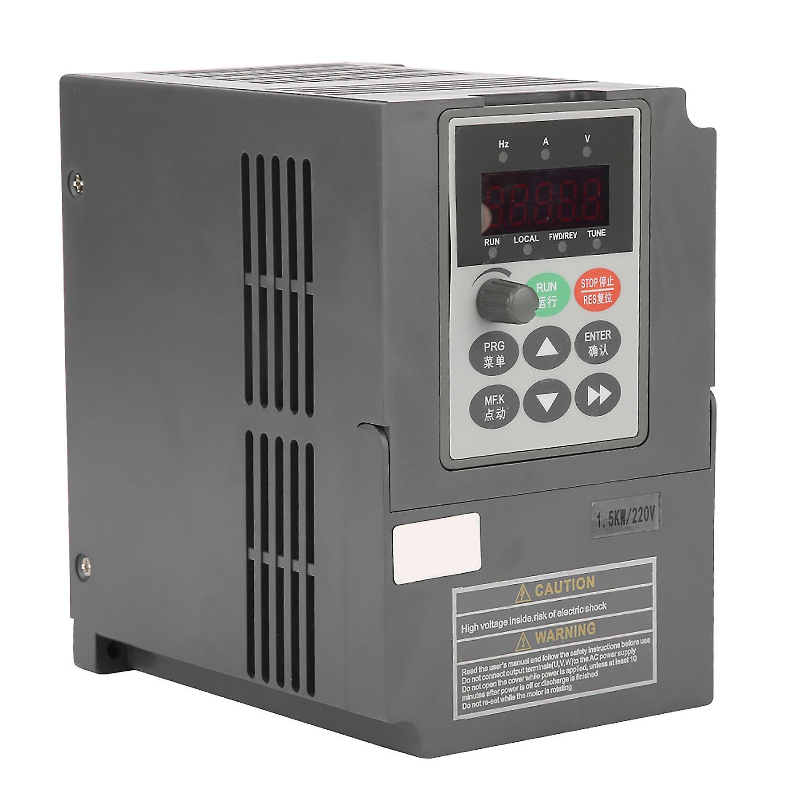 1.5kw 2hp Vector Type Vfd Frequency Inverter Converter 1-phase 220v To 3-phase 0-220v 7a