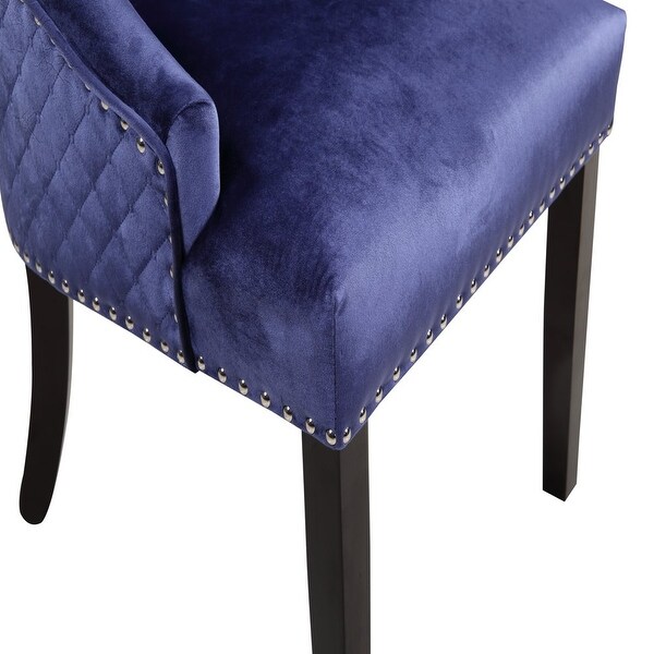 Moishe Diamond Velvet Upholstered Dining Chair