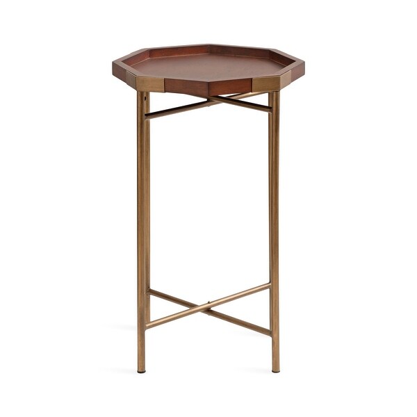 Kate and Laurel Occonor Octagon Wood Side Table - 15x15x24