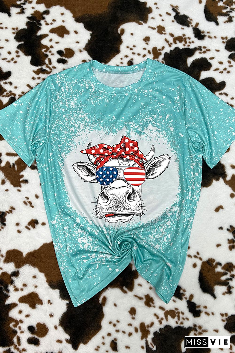 Patriotic cow Graphic Tee Wholesale