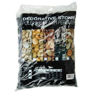 MSI Black Polished Pebbles 0.5 cu. ft . per Bag (1 in. to 2 in.) Bagged Landscape Rock (28 bagsCovers 14 cu. ft.) QBLK5POL40HP