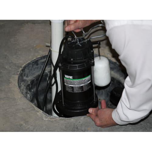 WAYNE CDU800 1/2 HP Epoxy-Coated Steel Sump Pump