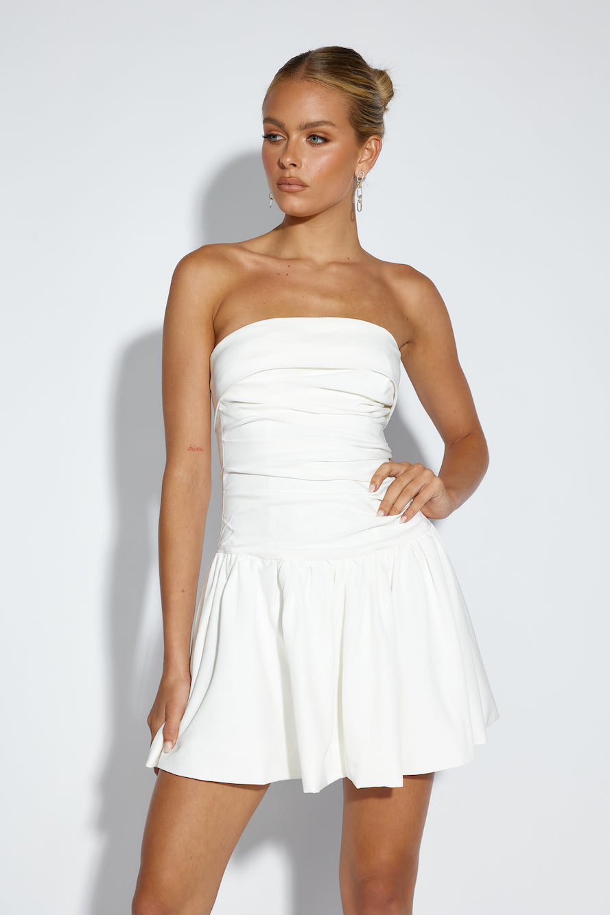 Looking Luxe Mini Dress White