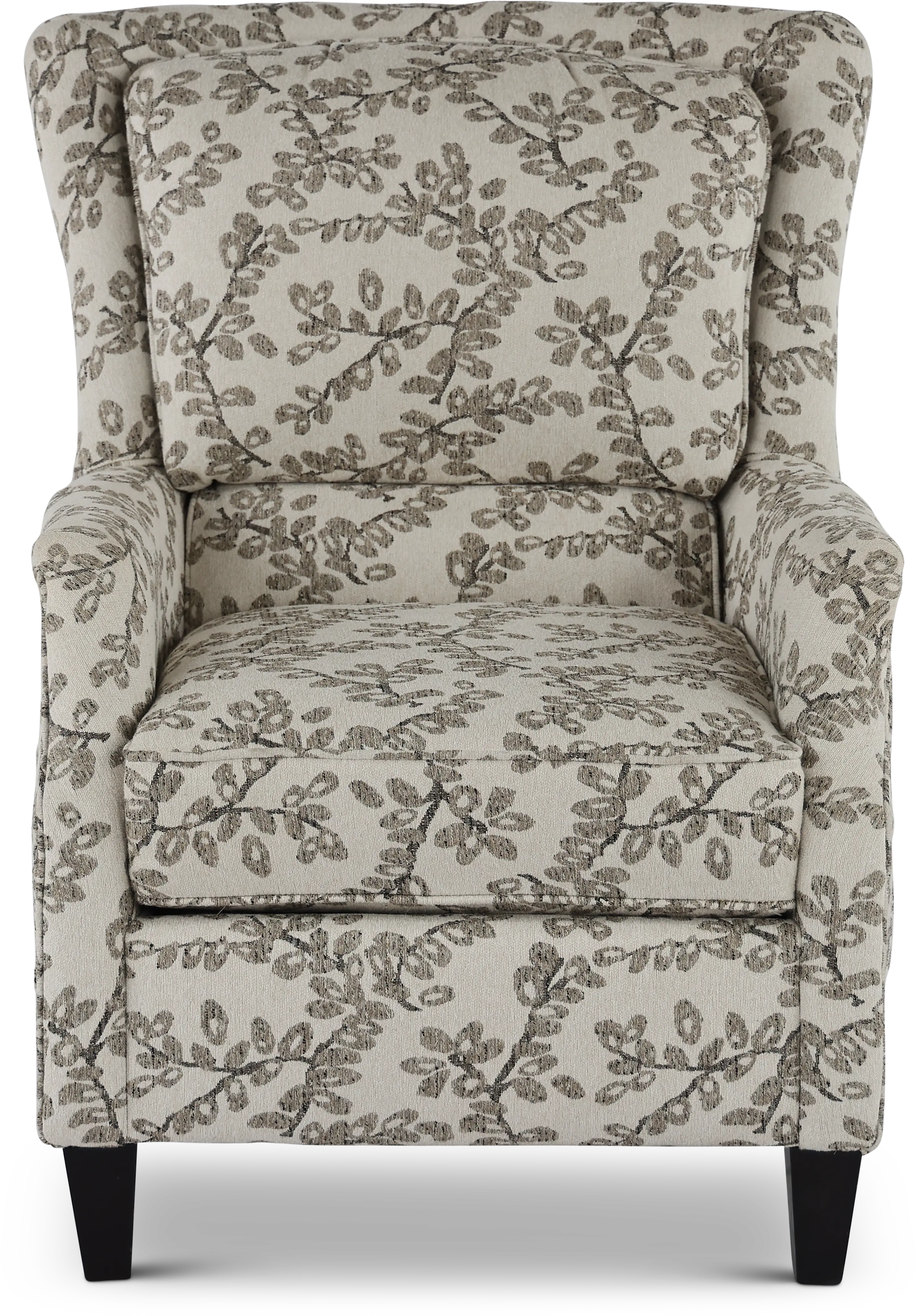 Loren Neutral French-Inspired Wing Accent Chair